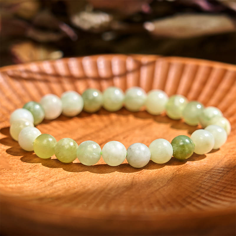 Buddha Stones Love Self Green Series Calm Balance Support Bracelet