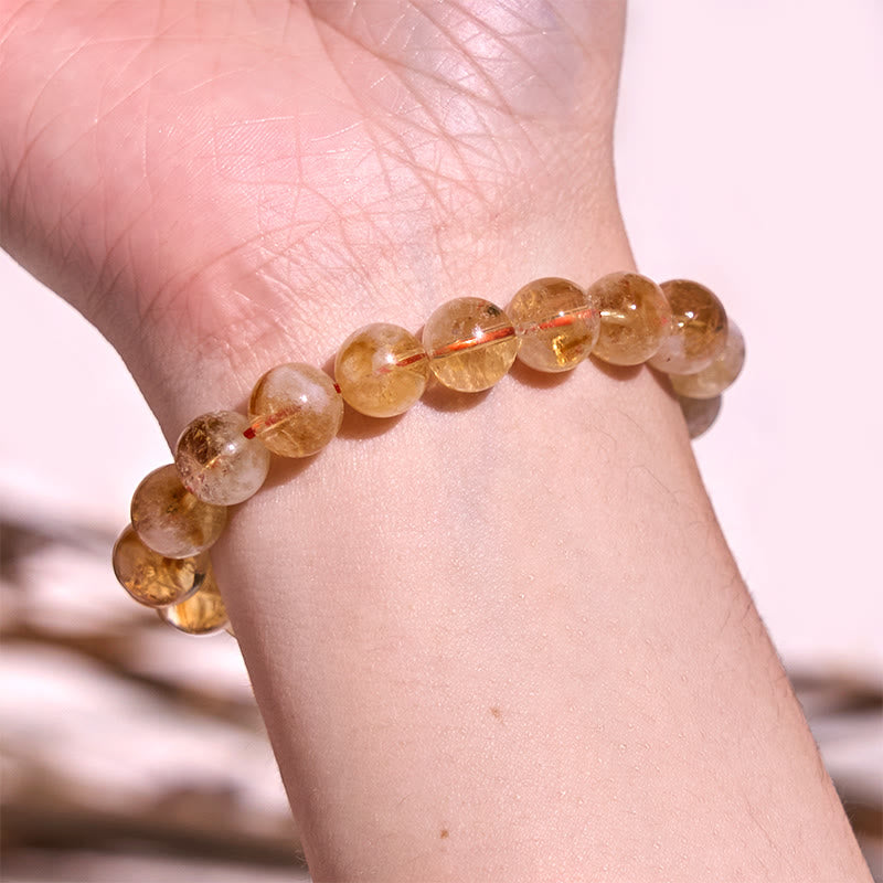 Buddha Stones Boost Confidence Yellow Series Happiness Positive Bracelet