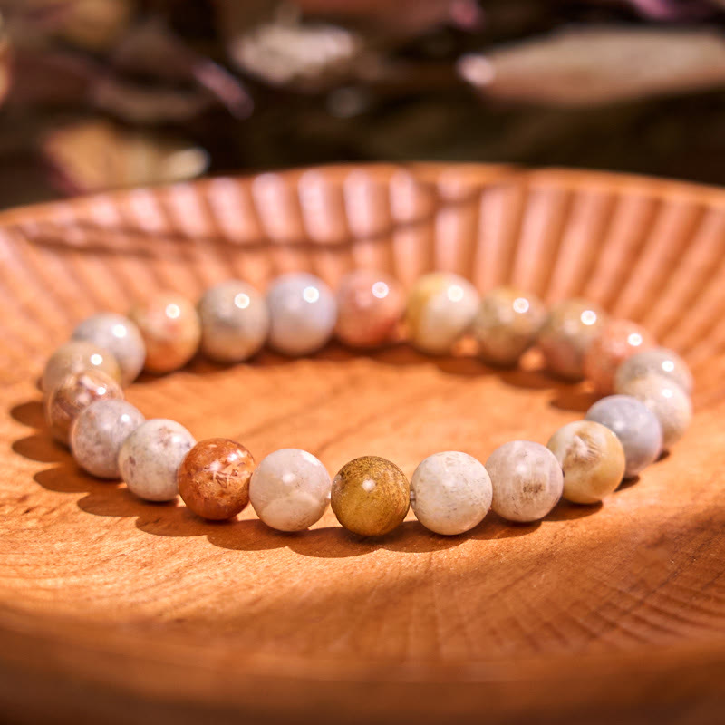 Buddha Stones Boost Vitality Warm Color Series Positive Courage Bracelet