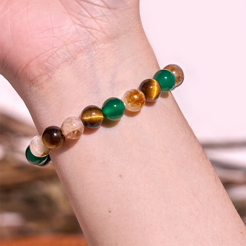 Buddha Stones Boost Vitality Warm Color Series Positive Courage Bracelet