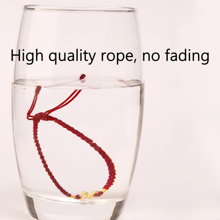 Buddha Stones 999 Gold Year of the Snake Eternal Endless Knot Infinity Handmade Luck Bracelet - image 3