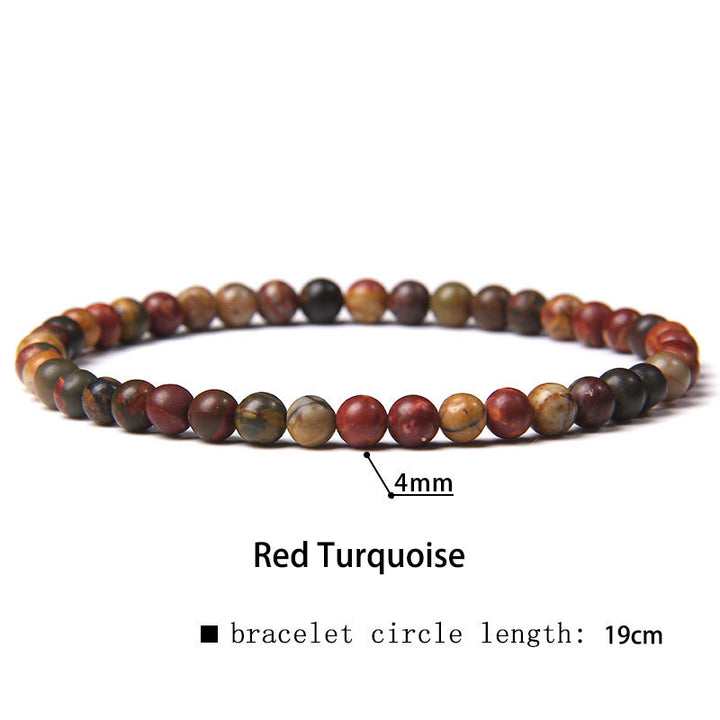 Buddha Stones 4mm Various Stone Crystal Mini Beads Healing Bracelet