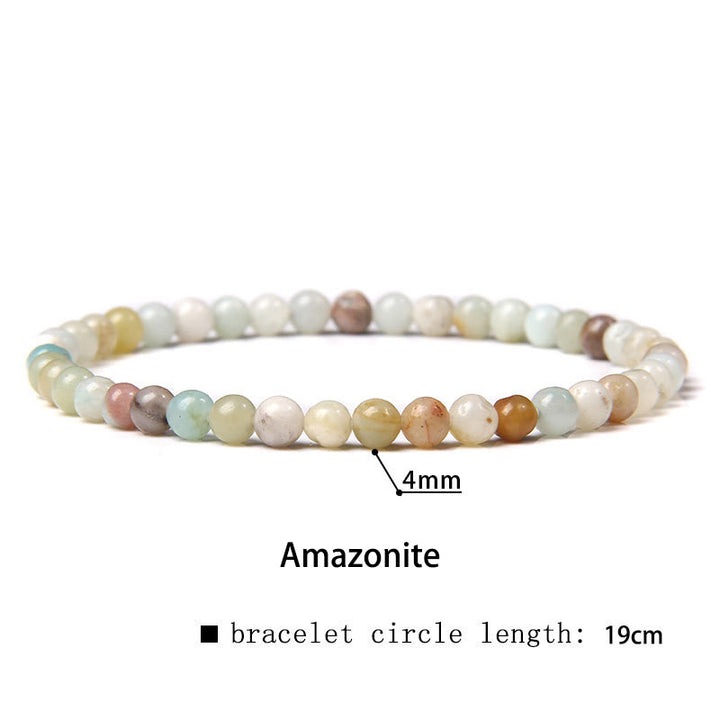 Buddha Stones 4mm Various Stone Crystal Mini Beads Healing Bracelet