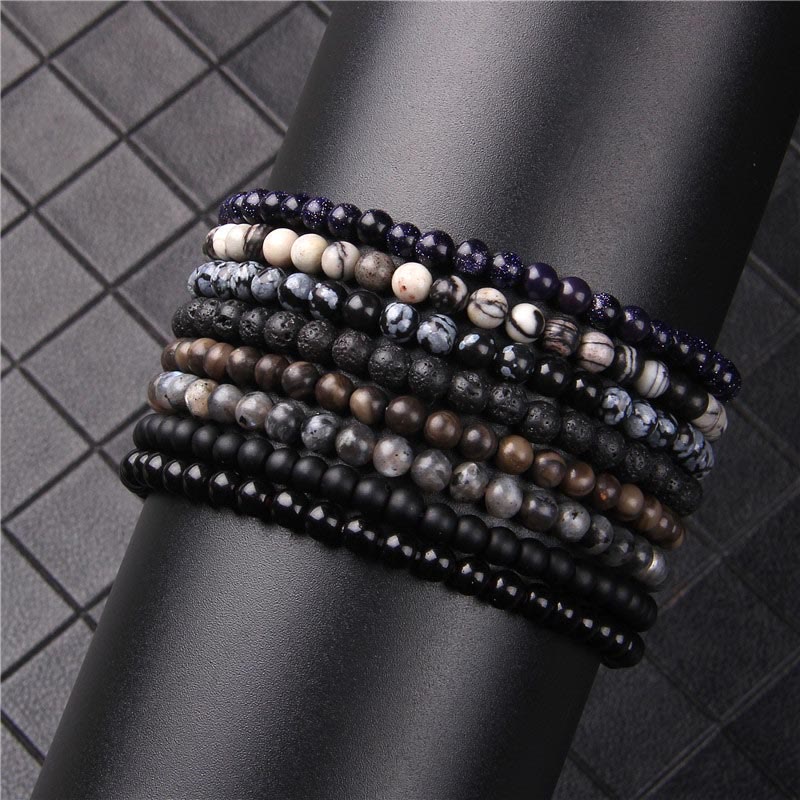 Buddha Stones 4mm Various Stone Crystal Mini Beads Healing Bracelet