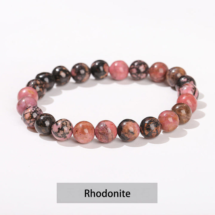 Buddha Stones Various Crystal Stone Amethyst Green Aventurine Rose Quartz Healing Bracelet