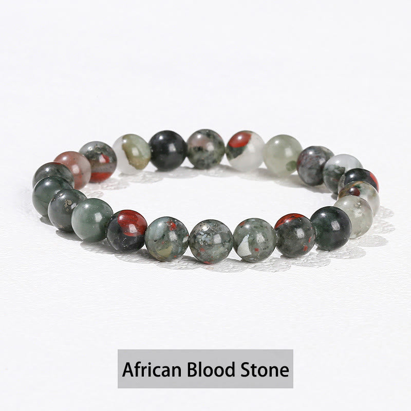 Buddha Stones Various Crystal Stone Amethyst Green Aventurine Rose Quartz Healing Bracelet