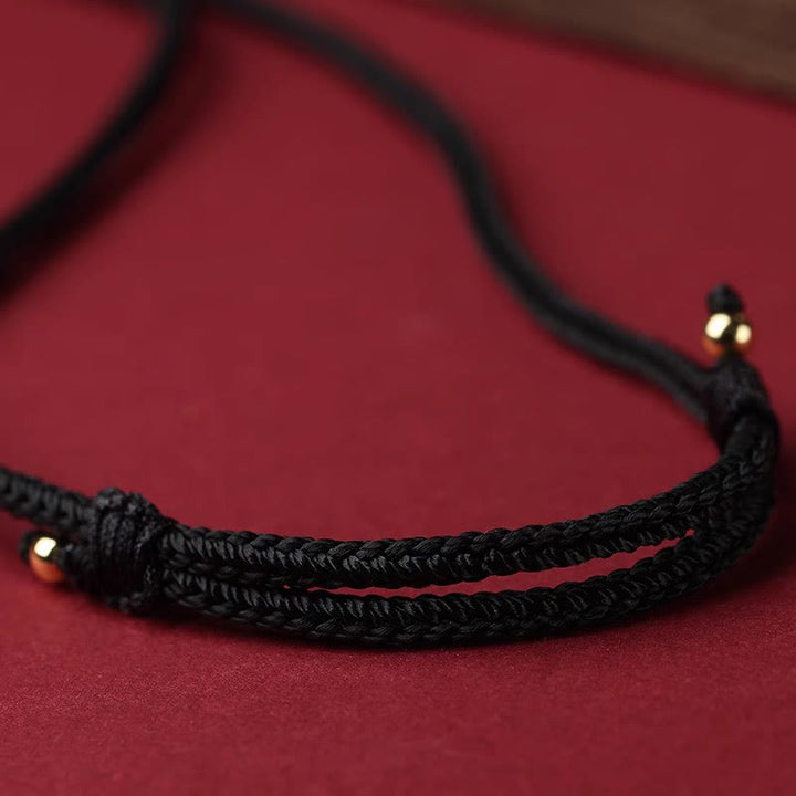 Buddha Stones Cinnabar Chinese Zodiac Black String Blessing Necklace Pendants - image 17