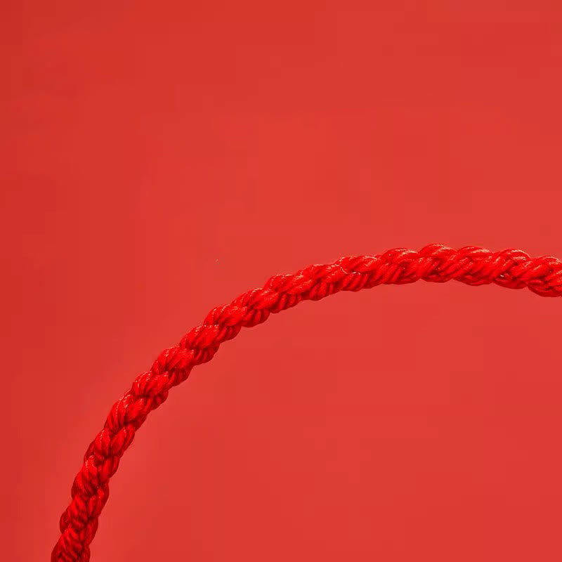 Buddha Stones Handmade Braided Red String 925 Sterling Silver Fu Character Luck Bracelet - image 12