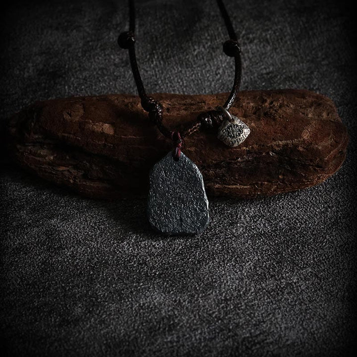 Buddha Stones 999 Sterling Silver 24k Gold Auspicious Clouds Protection Necklace Pendant - image 3