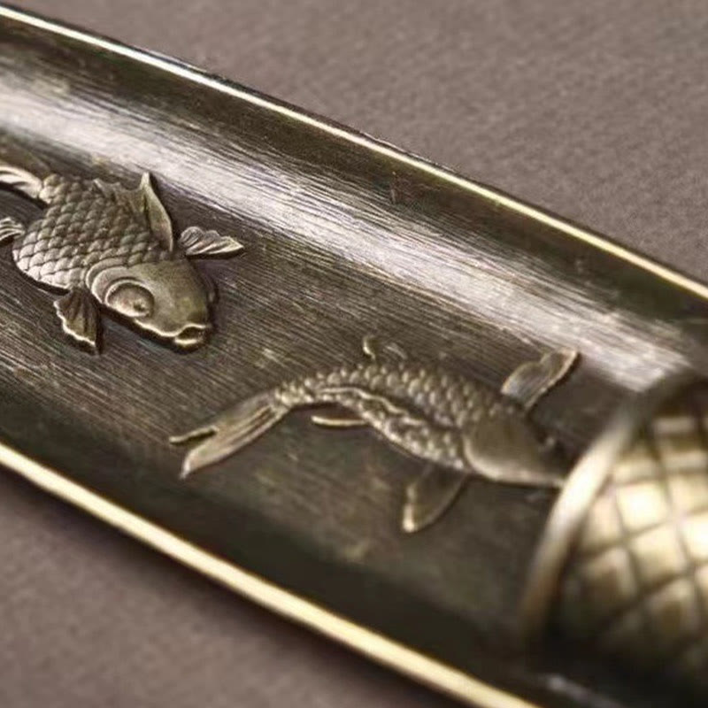 Buddha Stones Fisherman Boat Koi Fish Zinc Alloy Incense Stick Holder Healing Incense Burner Decoration - image 9