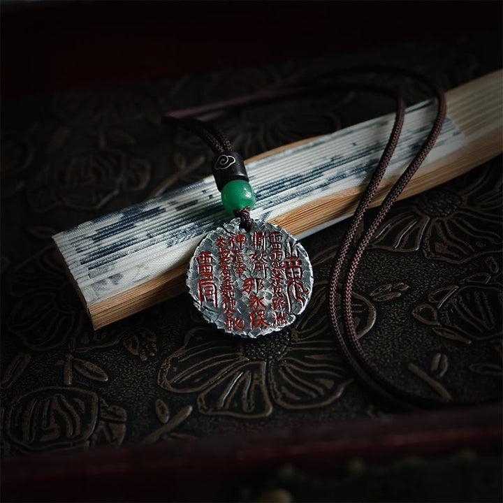 Buddha Stones 999 Sterling Silver 24k Gold Bagua Tai Chi Yin Yang Design Mountain Ghosts Spend Money Harmony Necklace Pendant - image 5