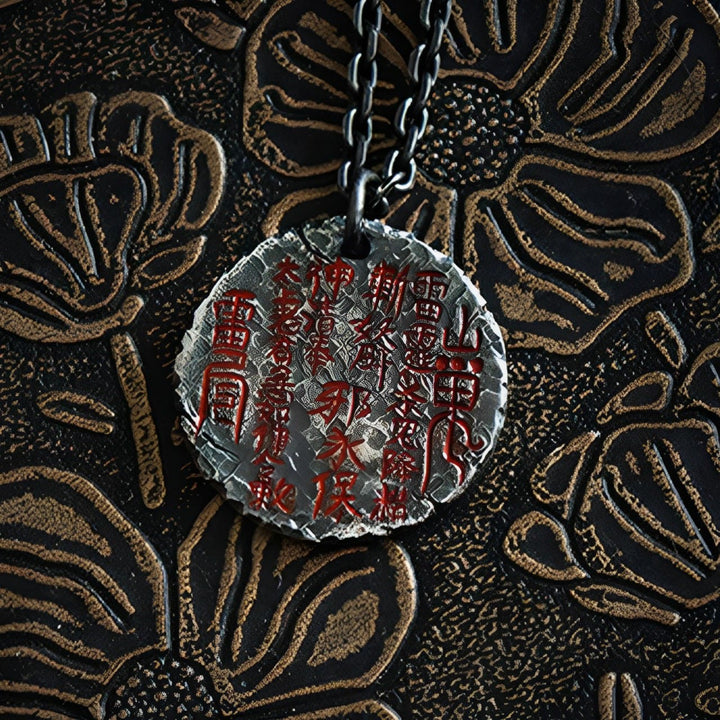 Buddha Stones 999 Sterling Silver 24k Gold Bagua Tai Chi Yin Yang Design Mountain Ghosts Spend Money Harmony Necklace Pendant - image 10