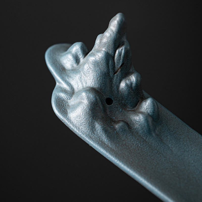 Buddha Stones Mountains Boat Design Spiritual Healing Ceramic Stick Incense Burner Decoration - image 10