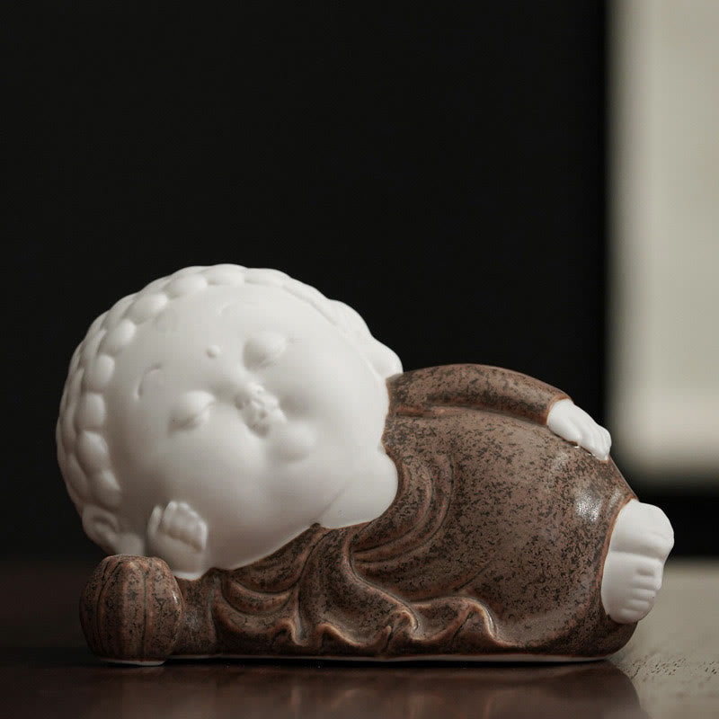 Buddha Stones Buddha Sitting Standing Reclining Ceramic Healing Incense Burner Desk Decoration