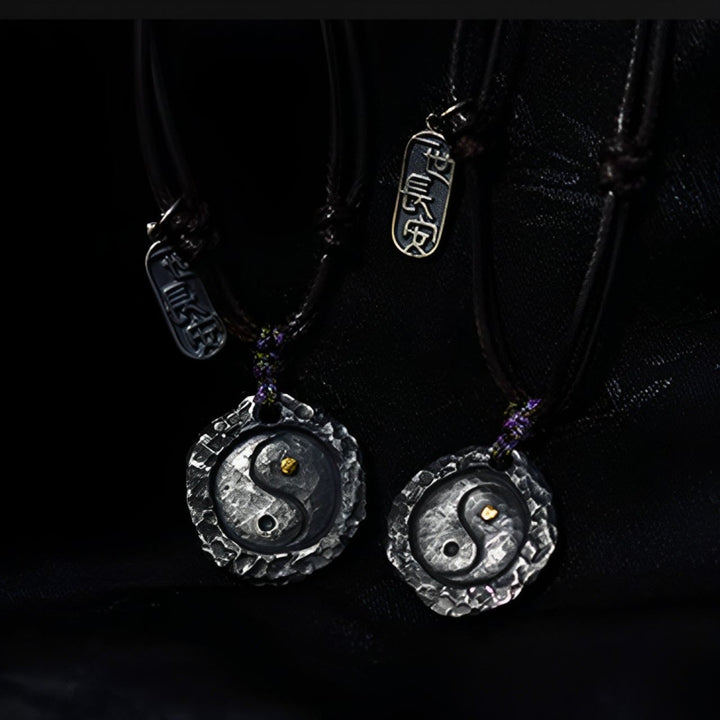 Buddha Stones 999 Sterling Silver Tai Chi Yin Yang Design Harmony Necklace Pendant - image 12