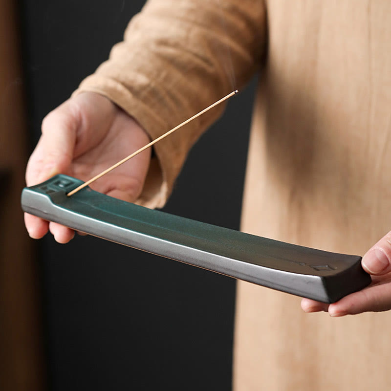 Buddha Stones Moon Rabbit PiXiu Mountain Healing Ceramic Stick Incense Burner Decoration - image 16