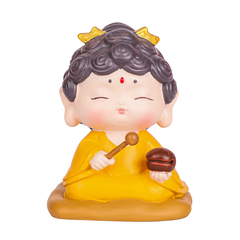 Buddha Stones Meditation Lotus Amitabha Buddha Resin Statue Compassion Home Decoration