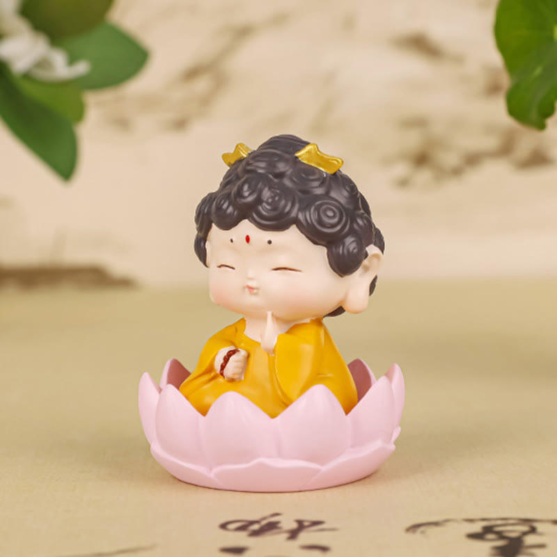 Buddha Stones Meditation Lotus Amitabha Buddha Resin Statue Compassion Home Decoration - image 3