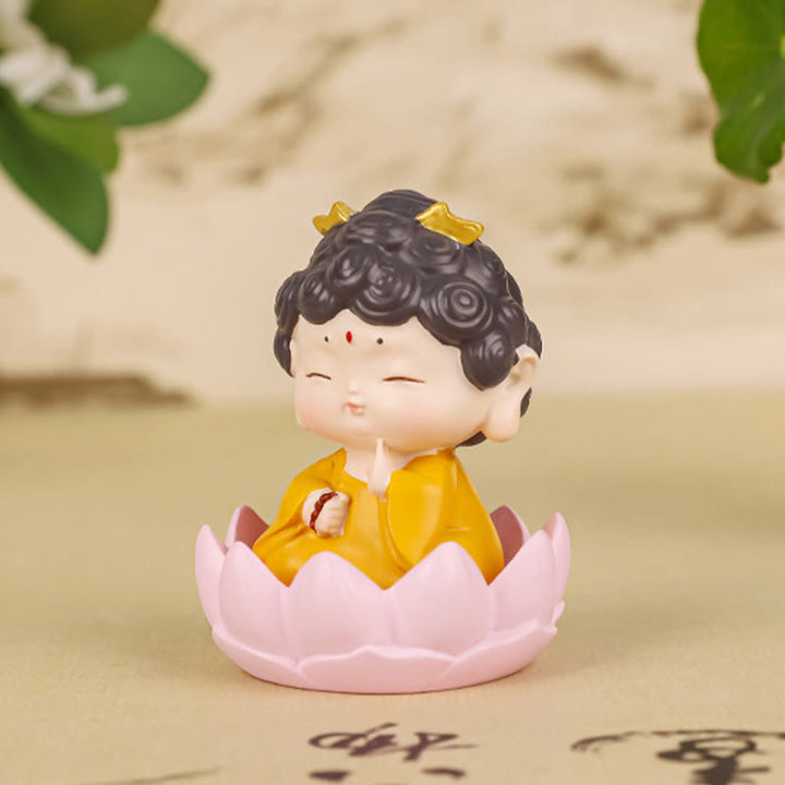 Buddha Stones Meditation Lotus Amitabha Buddha Resin Statue Compassion Home Decoration - image 3