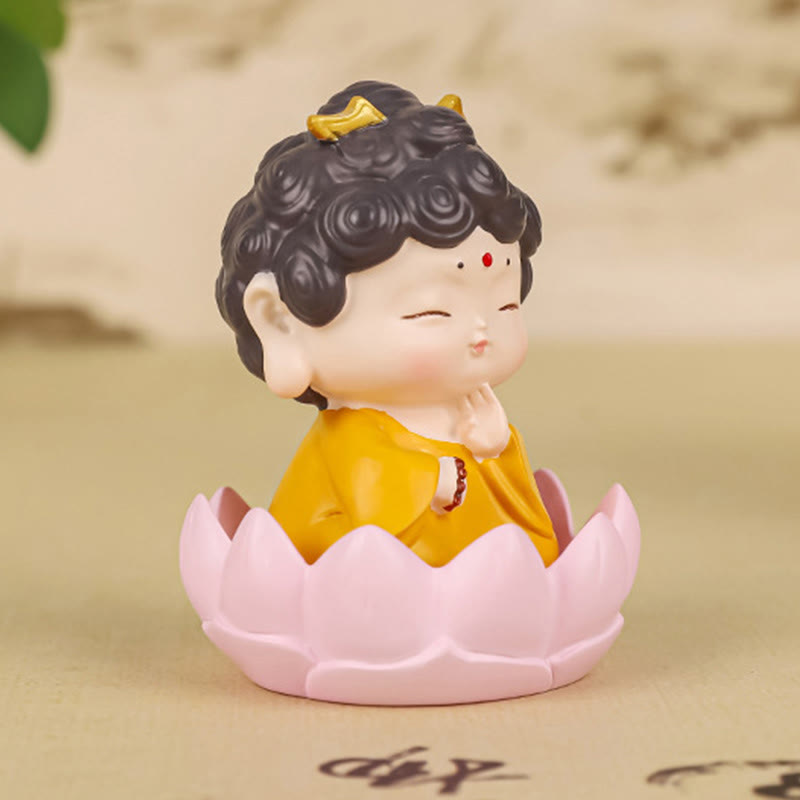 Buddha Stones Meditation Lotus Amitabha Buddha Resin Statue Compassion Home Decoration - image 2