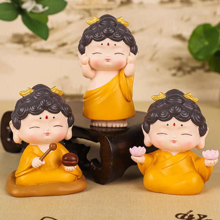 Buddha Stones Meditation Lotus Amitabha Buddha Resin Statue Compassion Home Decoration