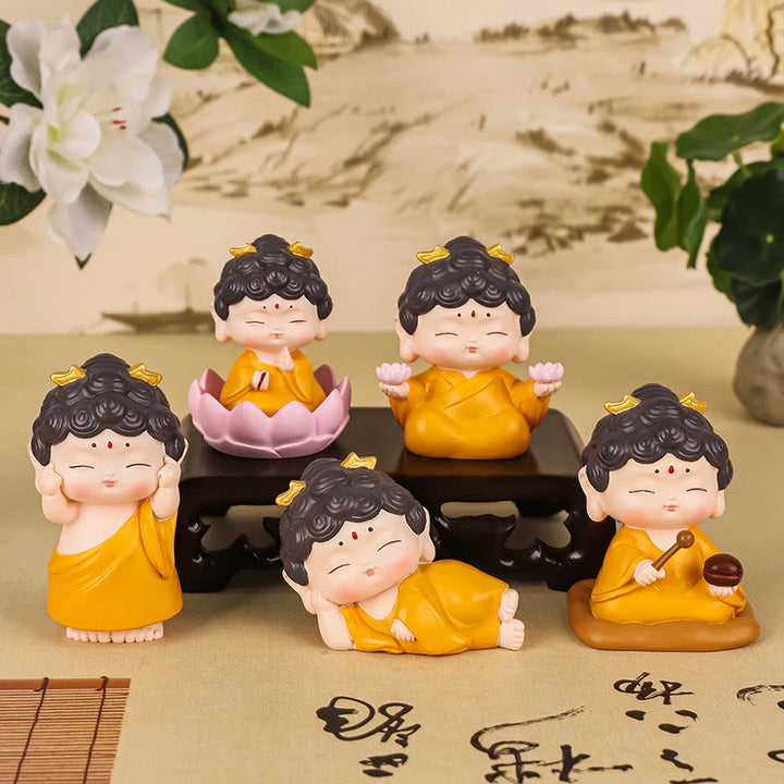 Buddha Stones Meditation Lotus Amitabha Buddha Resin Statue Compassion Home Decoration