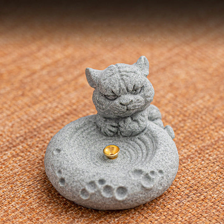 Buddha Stones Chinese Zodiac Healing Incense Burner Desk Decoration