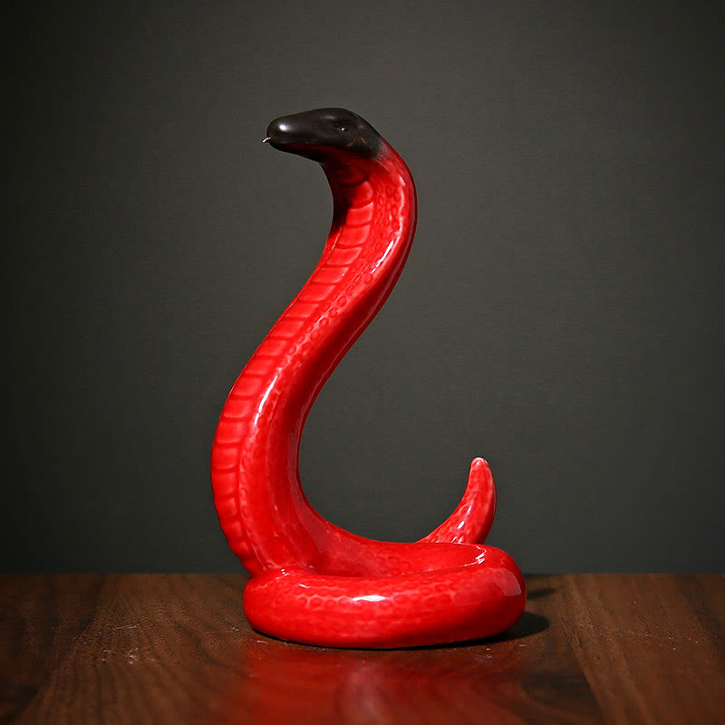 Buddha Stones Year Of The Snake Ceramic Home Decoration