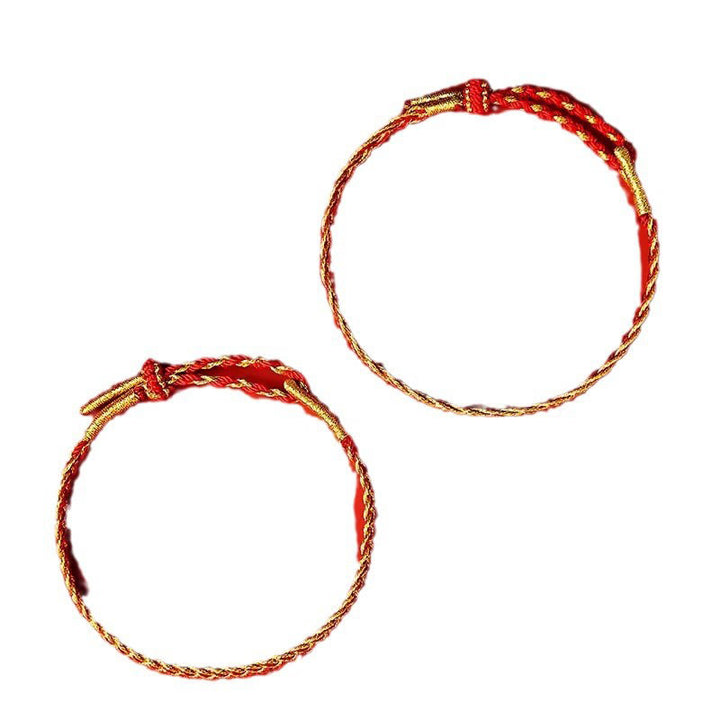 Buddha Stones Red String Yellow String Luck Bracelet