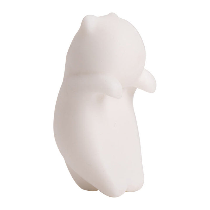 Buddha Stones Mini Hanging White Cat Tea Pet Ceramic Home Desk Figurine Decoration - image 13