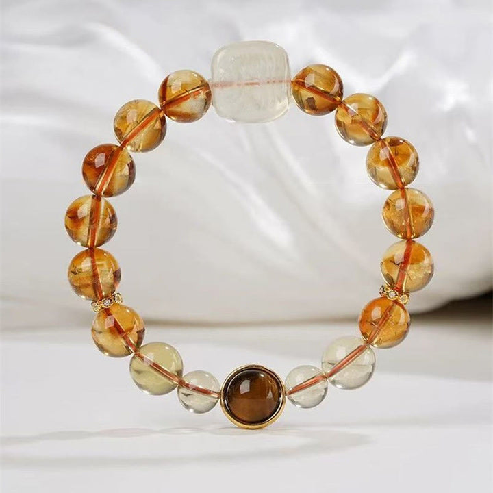 Buddha Stones Topaz Zashi Lhamo Kindness Bracelet