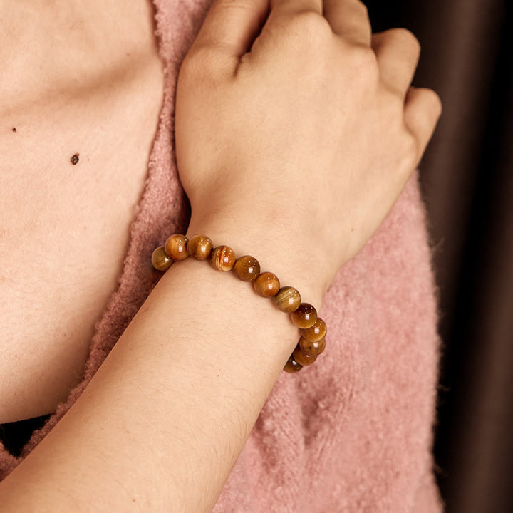 Buddha Stones Tiger Eye Strength Bracelet