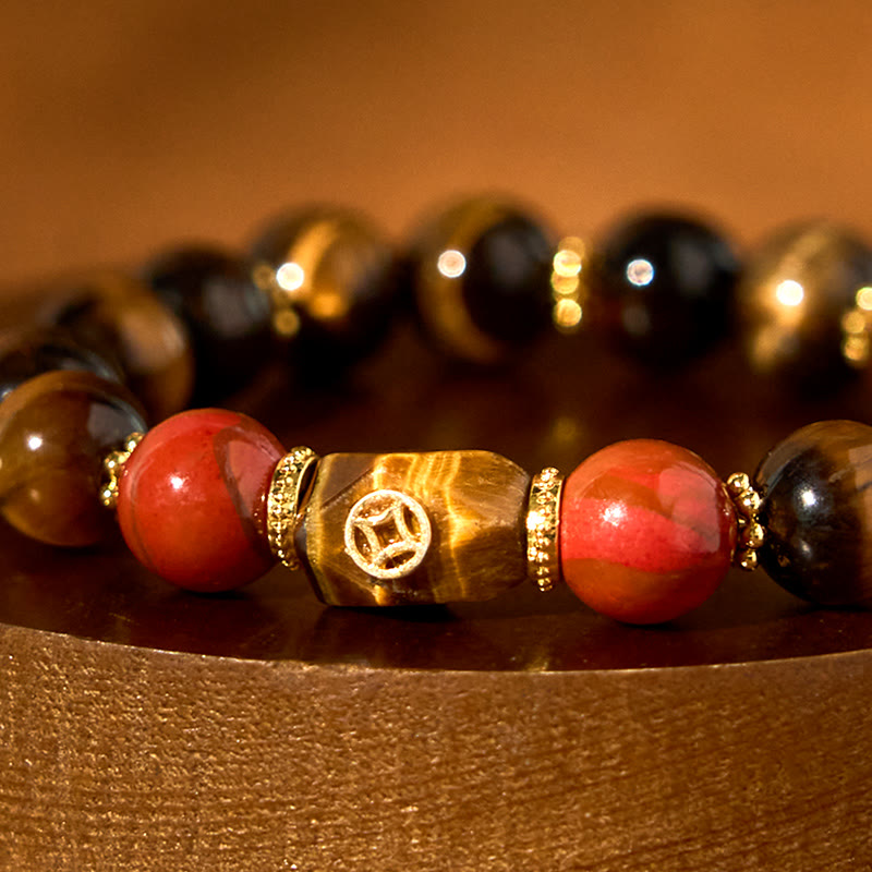 Buddha Stones Tiger Eye Courage Bracelet