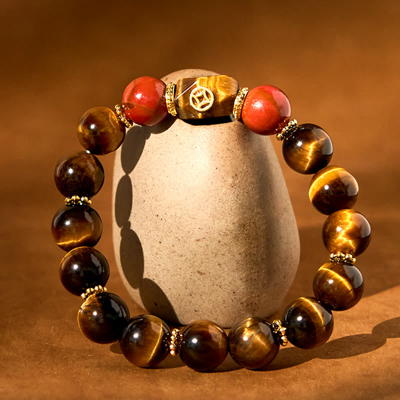 Buddha Stones Tiger Eye Courage Bracelet