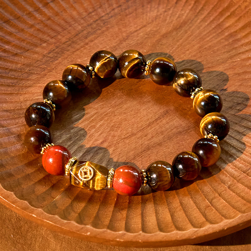 Buddha Stones Tiger Eye Courage Bracelet