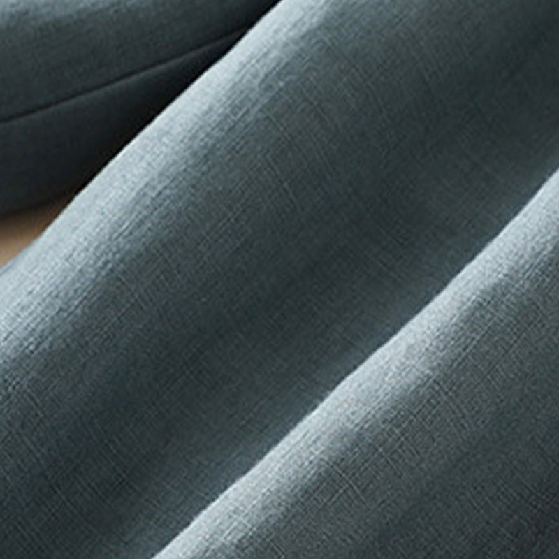 Buddha Stones Casual Plain Color Side Pleats Rayon Women's Wide Leg Pants With Pockets - image 11