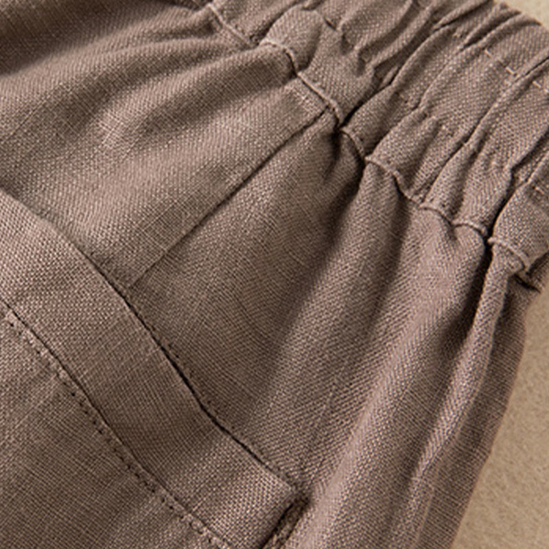 Buddha Stones Casual Solid Color Women's Wide Leg Pants With Pockets - image 18