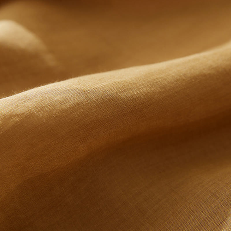 Buddha Stones Casual Women's Embroidery Plants Design Three Quarter Sleeve Cotton Linen Shirt - image 19