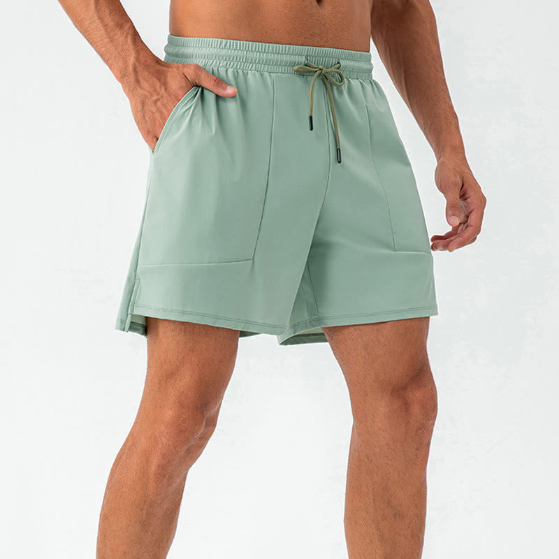 Buddha Stones Men's Casual Nylon Quick Dry Sports Shorts With Pockets - Aquamarine - US/UK/AU44，EU54 (2XL) - image 5