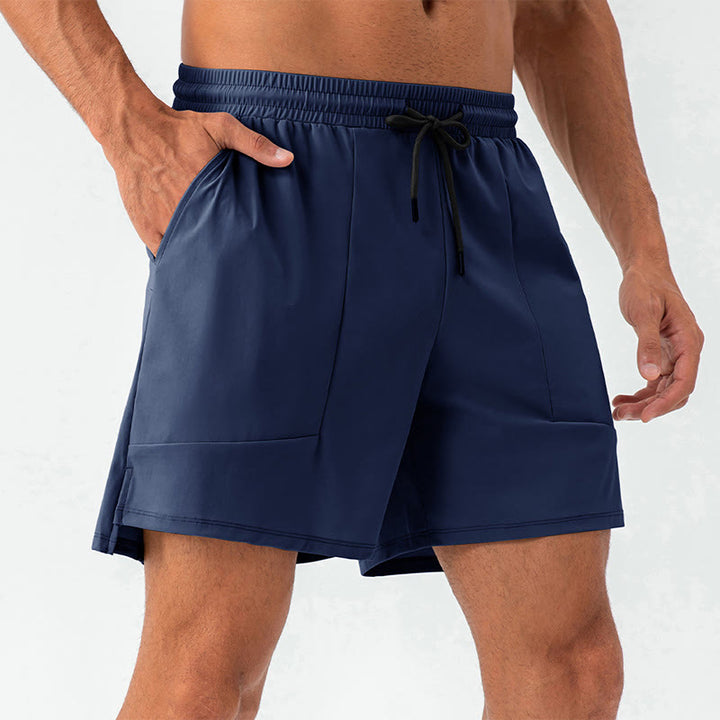 Buddha Stones Men's Casual Quick Dry Sports Shorts With Pockets - DarkBlue - US/UK/AU44，EU54 (2XL) - image 19