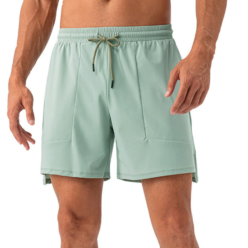 Buddha Stones Men's Casual Nylon Quick Dry Sports Shorts With Pockets - image 9