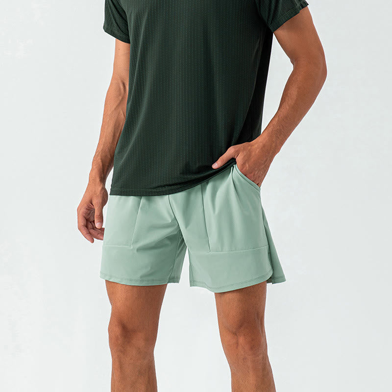 Buddha Stones Men's Casual Quick Dry Sports Shorts With Pockets - image 8