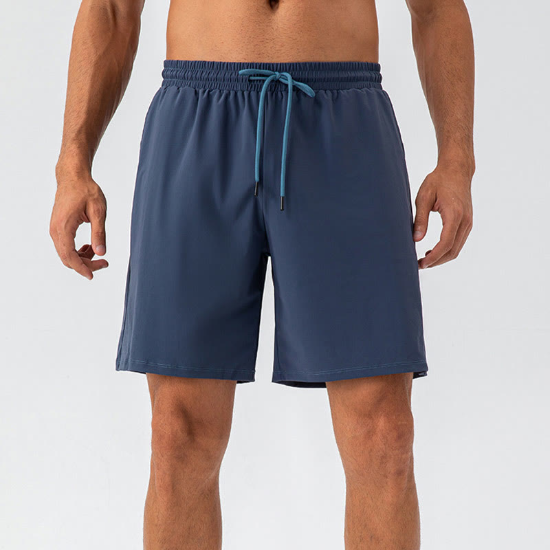 Buddha Stones Men's Casual Breathable Loose Nylon Quick Dry Sports Shorts With Pockets - image 11