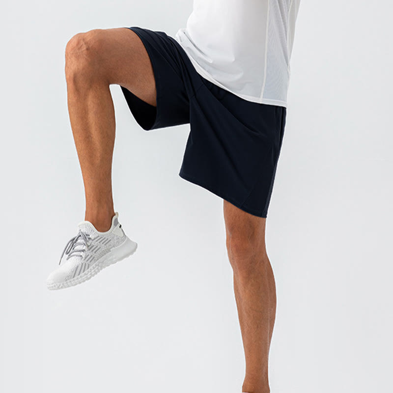 Buddha Stones Men's Casual Breathable Loose Nylon Quick Dry Sports Shorts With Pockets - image 9