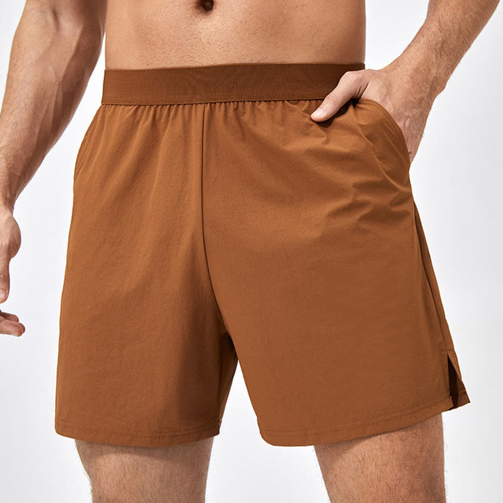 Buddha Stones Men's Casual Loose Nylon Quick Dry Sports Shorts With Pockets - DarkGoldenrod - US/UK/AU44，EU54 (2XL) - image 0