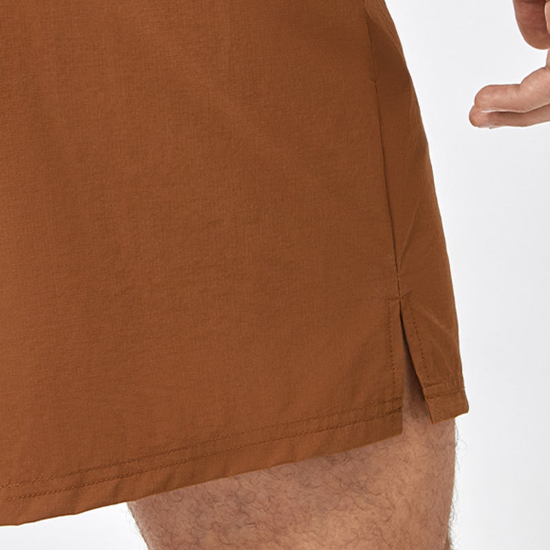 Buddha Stones Men's Casual Loose Nylon Quick Dry Sports Shorts With Pockets - image 8