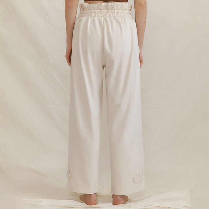 Buddha Stones Casual Buckle Loose Women's Spandex Pants With Pockets - image 18