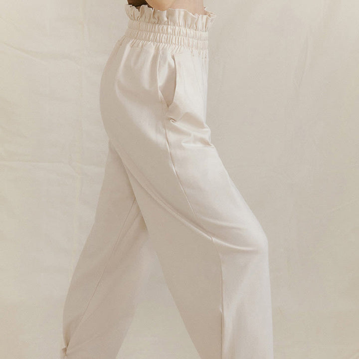 Buddha Stones Casual Buckle Loose Women's Spandex Pants With Pockets - image 19