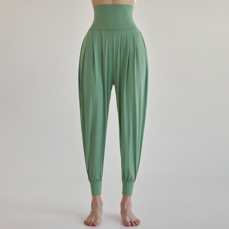 Buddha Stones Casual Plain High Waist Quick Drying Women's Leica Pants With Pockets - MediumAquamarine - US4，UK/AU8，EU36 (L) - image 27