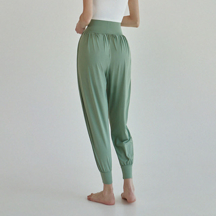 Buddha Stones Casual Plain High Waist Quick Drying Women's Leica Pants With Pockets - image 28